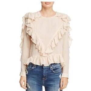 DRA Andrea ruffled top in power